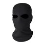 Cagoule noire 2 trous style SAS armée chapeau de ski paintball polyester cagoule ski moto vélo masque facial multi-usage doublur
