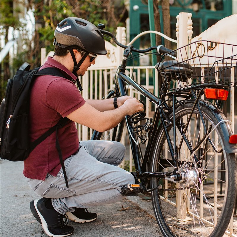 Image secondaire de Belle Vous Câble Antivol Velo - Cable de Securite Velo Noir Très Résistant de 4,5 m de Long et 10 mm d’Épaisseur - Câble Flexibl
