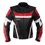 A-pro Blouson Oxford Nylon Homme Textile CE Protections Thermique Moto rouge L