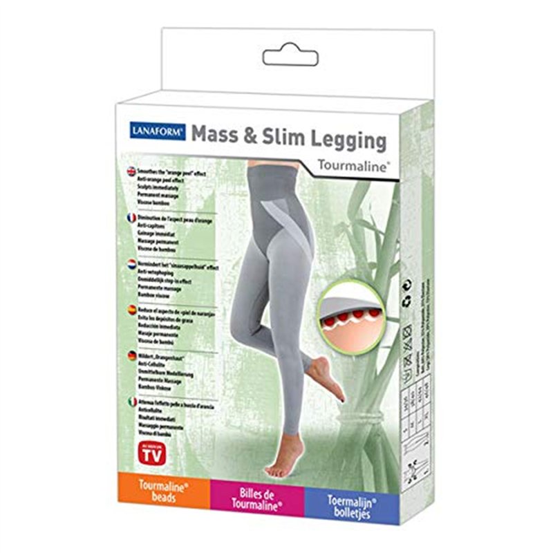 Image secondaire de Mass & Slim Legging (L) - Panty Innovation Lanaform - Legging Gainant Femme - Legging Minceur - Legging Amincissant - Gaine Vent