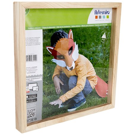 Artemio Cadre Photo Vitrine en Bois - Format Scrap