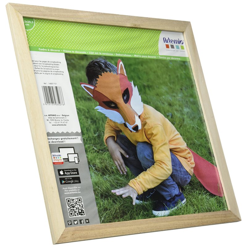 Artemio 30,5 x 30,5 cm Cadre en Bois, Beige