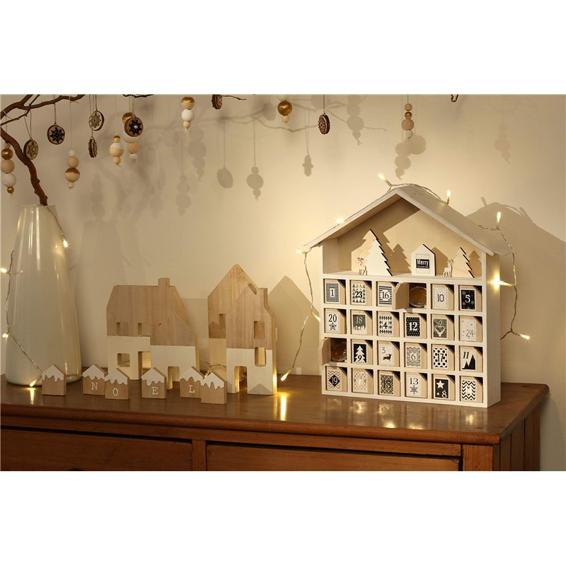 Image secondaire de Artemio Calendrier Avent Maison 31,5x7x34cm, Bois