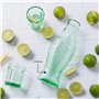 Carafe en verre pour l'eau | Collection Fish & Fish par Paola Navone | Carafe 850 ml | Bouteille conteneur transparent vert pour