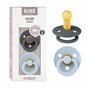 Tétine BIBS Colour. Lot de 2 sucettes. Sans bisphénol A