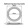 Salle de Bains Robinet Base Bague Joint Machine Laver Rosette Plastique Chromé
