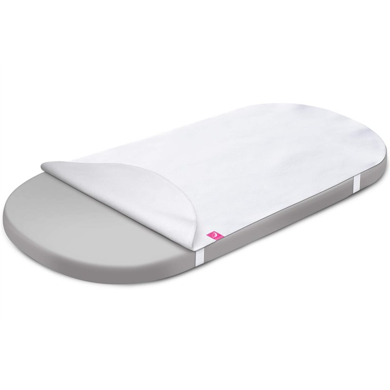 Motherhood Alèse de Lit Imperméable en Coton pour Berceau, Couffin, Berceau Ovale, 35 x 75 cm, 1 Unité