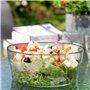 KADAX Coupe en Verre, Bol en verre rond de 19 cm de diamètre - Bol profond pour fruits, salade, bonbons, bol à fruits empilable,