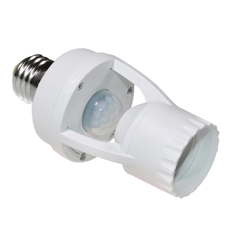 Image secondaire de Maclean Energy MCE24 Support de l'ampoule avec détecteur de mouvement détection de sécurité E27 60W Capteur de Mouvements