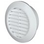 Grille d'aération ronde blanche Ø 60 mm avec moustiquaire T74