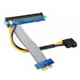 Kolink Riser Cable PCIe x1 to x16 - Cable PCIe pour Les Cartes D'extension - Riser PCIe x1 - Adapteur Riser PCI Express 16x avec