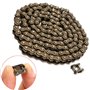 Viviance Chaîne 25H 136 avec pièce de Rechange pour vélo de Poche pour Scooter Quad et Quad 47 / 49cct