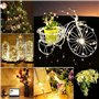 Guirlande Lumineuse LED, Girlande de Lumière à Piles Lot de 20 Fil en Cuivre 1m avec 10 LEDs Blanc Chaud pour Décoration Anniver