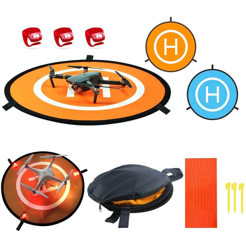 Winterworm 55 cm Aire d'Atterrissage pour Drones Convient à DJI Mavic Air, Tello, DJI Spark, Dobby