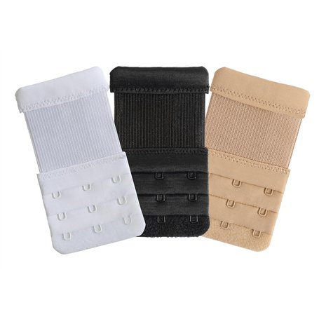 3 Pièces Rallonge de soutien-gorge 3 crochet Extensions pour soutien-gorge Élastique Souple Sangle rallonge de soutien-gorge