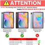 GOZOPO [Lot de 2 Protection Écran pour Samsung Galaxy Tab S6 Lite 10.4 Pouce(2024/2022/2020) 9H HD Film de Protection en Verre T