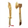 Zhou-long Hache en bois pour enfants - Jouet fait à la main - Jeu d'extérieur en corde de chanvre - Avec tradition chinoise