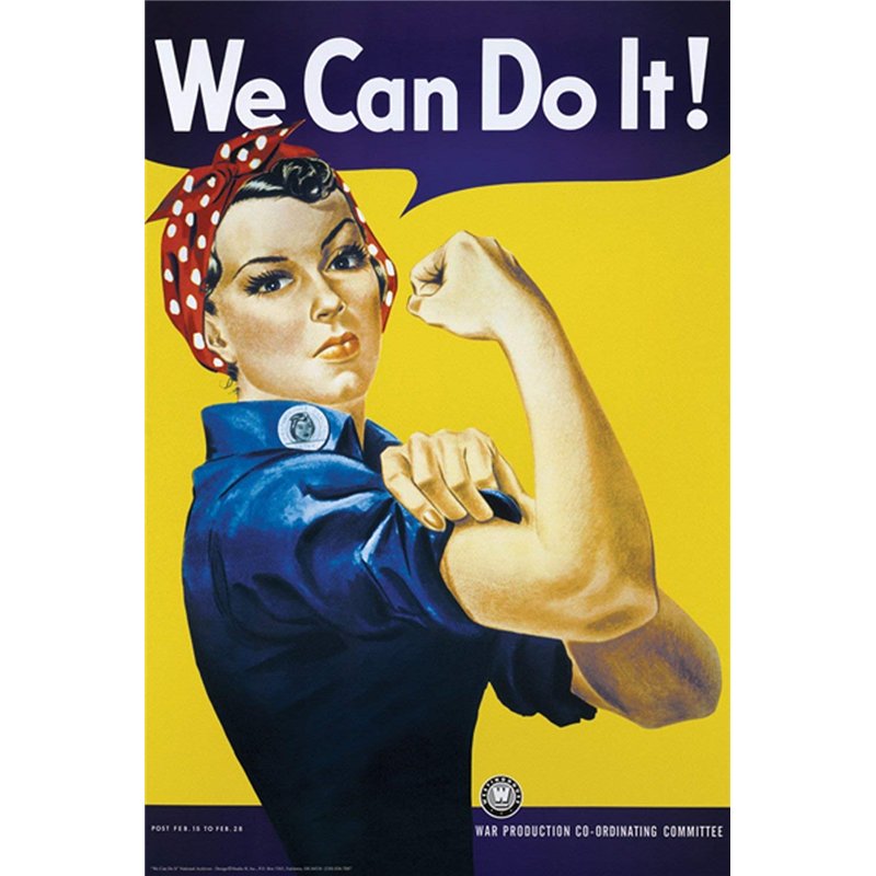 Tainsi We Can Do It Poster-11x17inch,28x43cm