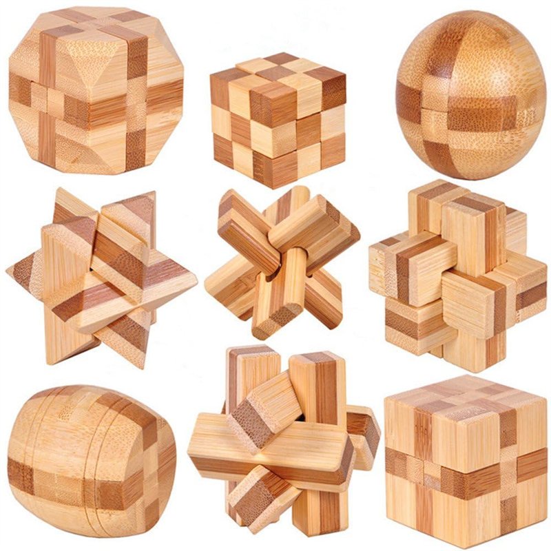 Chonor 9 Pièces 3D Puzzle Casse Tete en Bois