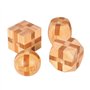 Chonor 9 Pièces 3D Puzzle Casse Tete en Bois - Classique Brain Teaser IQ Puzzle Éducatif Jouet Jeu Jigsaw pour Enfants et Adulte