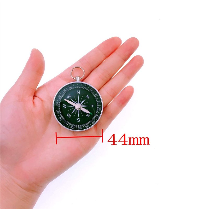 Image secondaire de JZK 5 PCS 44mm Boussole de Poche en Métal avec Boucle sur Dessus pour Porte-clés Pandant, Fête Anniversaire Faveurs Cadeaux pour