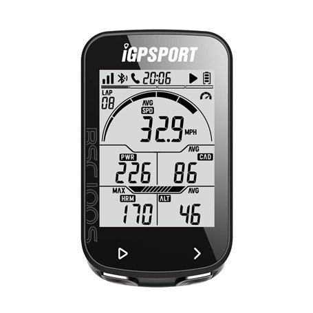 iGPSPORT Compteur GPS de vélo compatible avec le capteur de fréquence cardiaque ANT+ Cadence