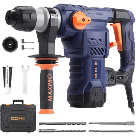 MAXPRO Marteau Perforateur Électrique SDS-Plus 1500W Perforateur Burineur 5.5J