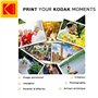 KODAK Magnetic Photo Paper - Papier Magnétique, Pack de 5 feuilles de Papier Photo, Format 10x15 cm, Compatible avec Imprimantes
