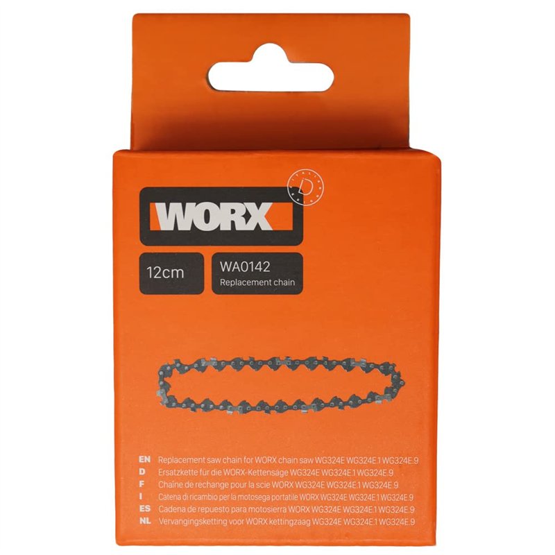 Image secondaire de WORX Chaîne haute résistance de rechange pour tronçonneuse sans fil 20V WA0142, compatible avec les tronçonneuses sans fil WORX 