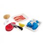 Hape Viandes & Poissons à Découper - Jeu d'Imitation Cuisine en Bois - Enfants de 3 ans et Plus - Accessoires Dinette Réalistes