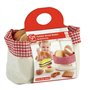 Hape Panier de Viennoiseries en Tissu - Jeu d'Imitation Enfants de 18 Mois et Plus - Accessoires Dinette Réalistes - Fait en Feu