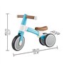 Hape Outdoor Draisienne 3 Roues Bébé Bleue - Enfant 18 Mois et Plus - pour l'Équilibre, la Coordination et la Motricité - Cadre 