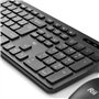 Rii RK200 Ensemble Clavier Souris sans Fil bureautique Clavier de Bureau 2.40Ghz AZERTY(Version Française) avec Taille Complète