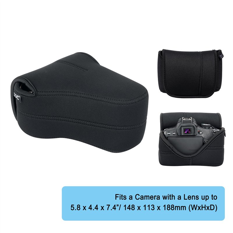 Image secondaire de JJC - Étui pour Appareil Photo Reflex numérique Housse Ultra-légère pour Canon EOS 77D 80D 760D 750D 700D 60D Sony A1 A7S III Ni