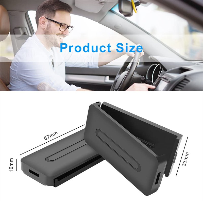 Image secondaire de URAQT 4PCS Clips de Réglage de la Ceinture de sécurité, Durable Clip Ceinture de Sécurité Ajustable en ABS, Universel Ajusteur P