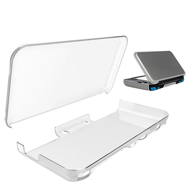OSTENT Coque de protection transparente pour console Nintendo 2DS LL/XL, transparent, Trousse de beauté