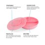 Twistshake Assiette Divisée – Vaisselle pour Bébé avec Couvercle Hermétique – Plateau de Sevrage Sans BPA – Accessoire d’Aliment
