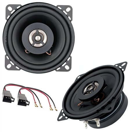 Sound-way Enceintes 2 Voies Haut-Parleur 10 cm 100 Watts Compatible avec Renault Clio/TWINGO