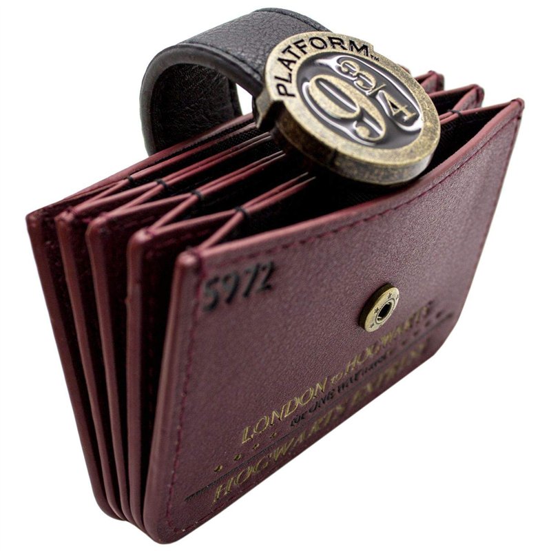 Image secondaire de H.P. Poudlard Express London Plate-Forme 9 3/4 Billet Portefeuille Rouge