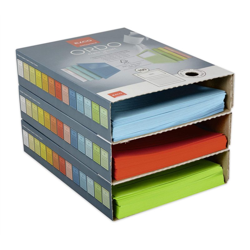 Image secondaire de ELCO Ordo Classico Chemise de classement avec fenêtre 120 g/m² Chemise 220 mm x 310 mm, fenêtre 180 mm x 100 mm Boîte de 100 (10