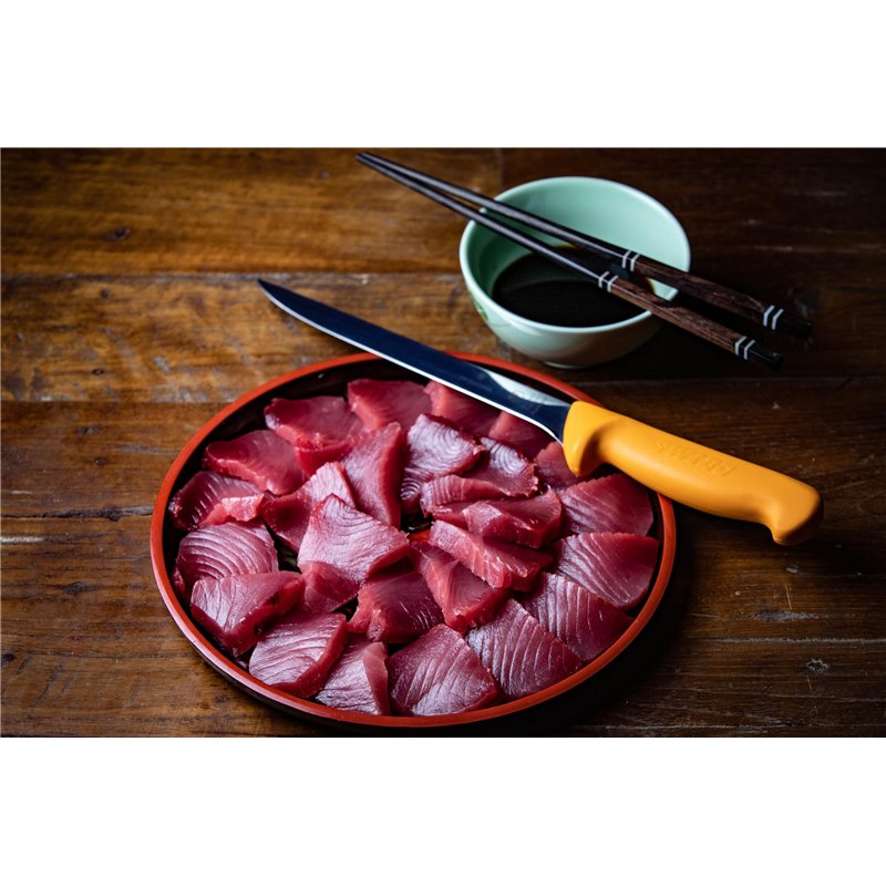 Image secondaire de Victorinox Couteau de Cuisine Swibo, Couteau à Poisson, Coupe Normale Flexible, Jaune, Longueur de la Lame du Couteau 20 cm, Acier