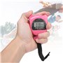 Voluxe Minuterie électronique de chronomètre de Sport, chronomètre Rose imperméable Minuterie de Sport pour des compétitions pou