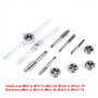 Coffret Tarauds et Filières Métrique Ensemble de tarauds matrices 12 pièces M6 M12 à filetage écrou vis gauche avec kit d'outils