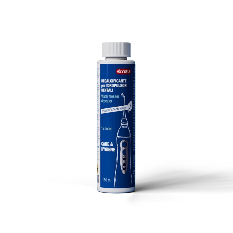 Détartrant et désinfectant pour jets dentaires hydropulseurs Dr.Neu. Matières premières d’origine naturelle. Formule concentrée 