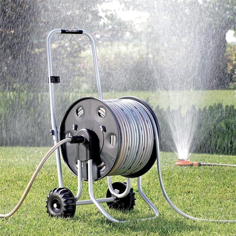 Image secondaire de Claber Metal 60, Chariot dévidoir en métal pour Tuyau d'arrosage