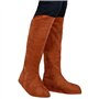 Widmann 20956 – Bottes en daim – Une paire de couvre-chaussures marron – Moyen Âge
