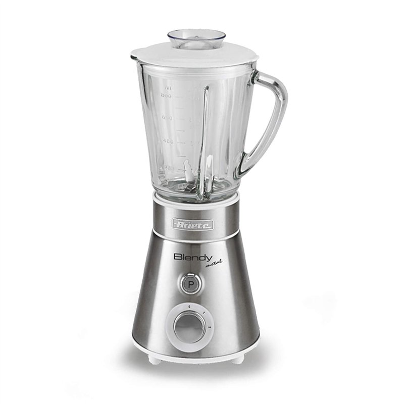 Ariete 561 Blendy - Blender Compact, Lames en Acier Inoxydable, 300W, Capacité du Gobelet en Verre 800cc, 2 Vitesses + Pulse, Ar