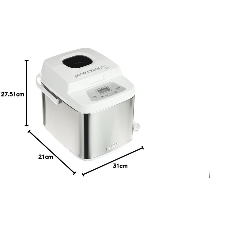 Image secondaire de Ariete 132 Panexpress 750 Metal, machine à pain, 500 W, écran LCD, 19 programmes, 3 niveaux de brunissage, argent