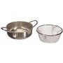 Friteuse argentée en inox Excèlsa, 24 cm de diamètre-