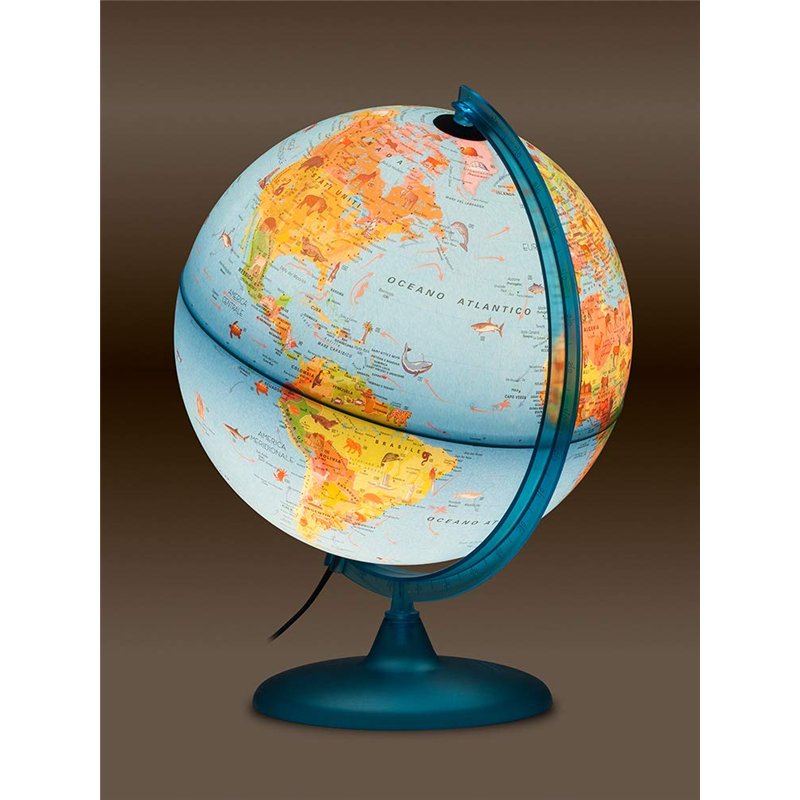 Image secondaire de TECNODIDATTICA – 0325sasaitkbbgd6 – Globe Terrestre Safari avec Livre, 25 cm